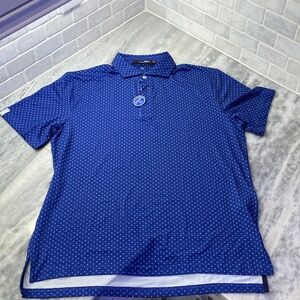 Ralph Lauren Navy Polka Dot Polo Shirt